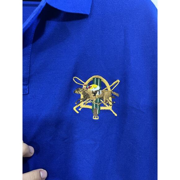 Polo Ralph Lauren Polo Shirt XL Preppy Equestrian Polo Match Crest Normcore Golf - Picture 5 of 13